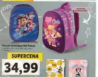 Lidl Plecak dziecięcy Psi Patrol oferta