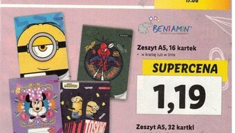 Lidl Zeszyt A5, 16 kartek oferta