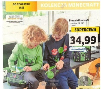 Lidl Bluza Minecraft oferta