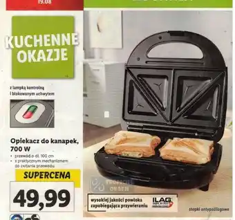 Lidl Opiekacz do kanapek, 700 W oferta