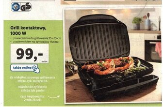 Lidl Grill kontaktowy, 1000 W oferta