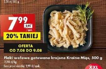 Biedronka Flaki wołowe gotowane krojone Kraina Mięs, 500 g oferta