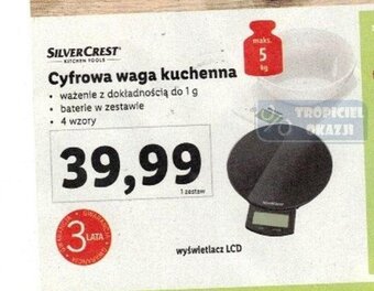 Lidl Cyfrowa waga kuchenna oferta
