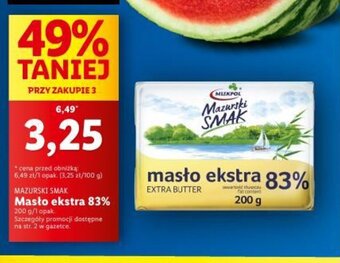 Lidl masło ekstra 83% 200 g oferta