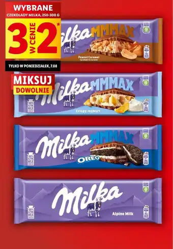 Lidl WYBRANE CZEKOLADY MILKA, 250-300 G 3 W CENIE 2 oferta