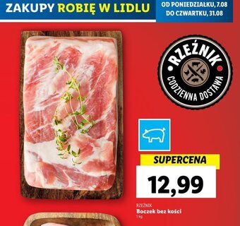 Lidl Boczek bez kości 1 kg oferta