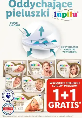 Lidl WSZYSTKIE PIELUSZKI LUPILU® PREMIUM 1+1 GRATIS oferta