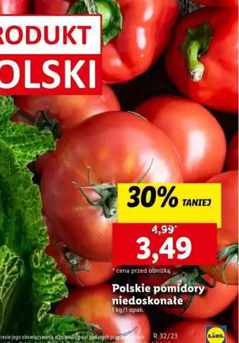 Lidl Polskie pomidory niedoskonałe 1 kg oferta