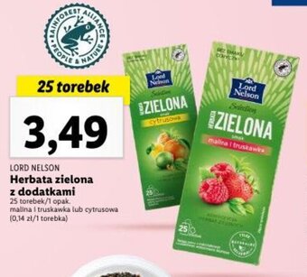 Lidl Herbata zielona z dodatkami 25 torebek oferta
