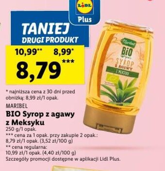 Lidl BIO Syrop z agawy z Meksyku 250 g oferta