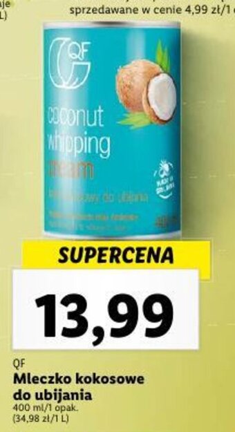 Lidl Mleczko kokosowe do ubijania 400 ml oferta