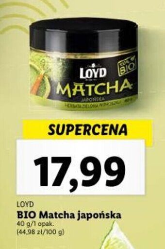 Lidl BIO Matcha japońska 40 g oferta