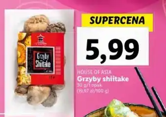Lidl Grzyby shiitake 30 g oferta