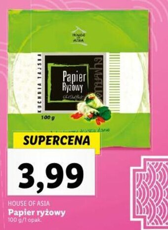 Lidl Papier ryżowy 100 g oferta