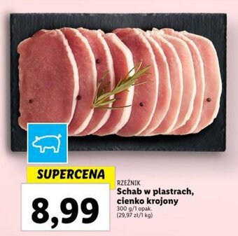 Lidl Schab w plastrach, cienko krojony 300 g oferta