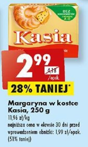Biedronka Margaryna w kostce Kasia, 250 g oferta