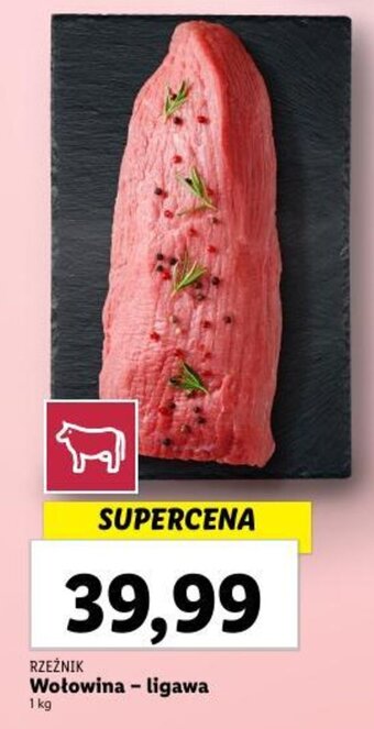 Lidl Wołowina - ligawa 1 kg oferta