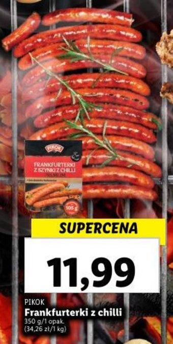 Lidl Frankfurterki z chilli 350 g oferta