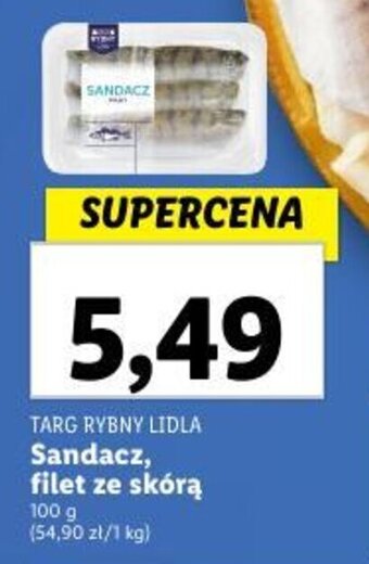 Lidl Sandacz, filet ze skórą 100 g oferta