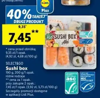 Lidl Sushi box 190 g oferta