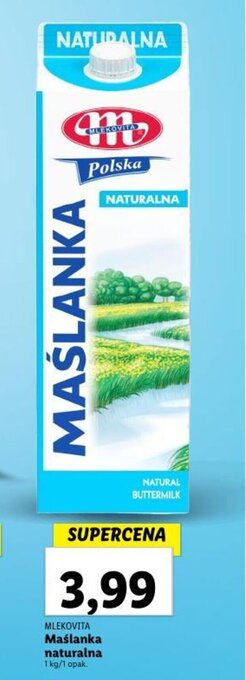 Maślanka naturalna 1 kg