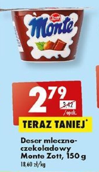 Biedronka Deser mleczno-czekoladowy Monte Zott, 150 g oferta
