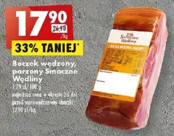 Biedronka Boczek wędzony, parzony Smaczne Wędliny 1kg oferta