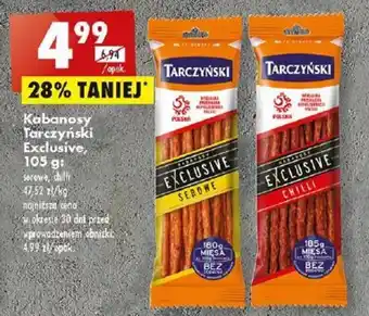 Biedronka Kabanosy Tarczyński Exclusive, 105g oferta