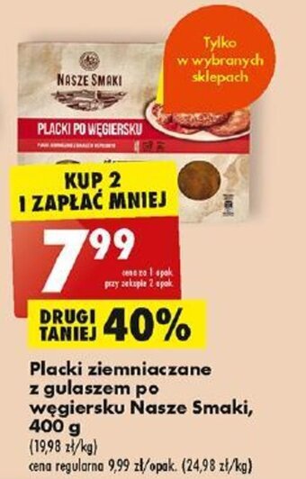 Biedronka Placki ziemniaczane z gulaszem po węgiersku Nasze Smaki, 400 g oferta