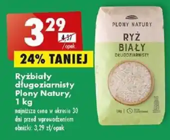 Biedronka Ryżbiały długoziarnisty Plony Natury, 1 kg oferta
