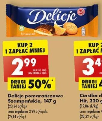 Biedronka Delicje pomarańczowe Szampańskie, 147 g oferta