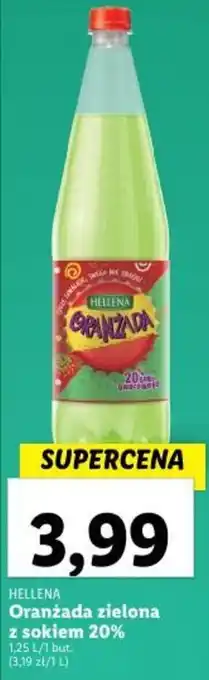 HELLENA Oranżada zielona z sokiem 20% 1,25 L/1 but