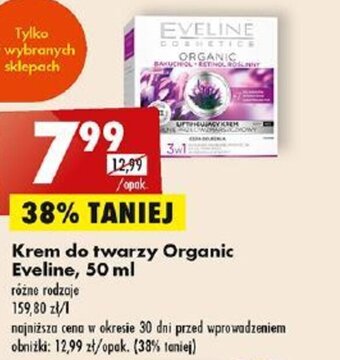 Krem do twarzy Organic Eveline, 50 ml