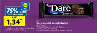 Lidl ETI Dare wafelek w czekoladzie 50 g/1 opak. oferta