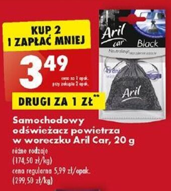 Biedronka Samochodowy odświeżacz powietrza w woreczku Aril Car, 20 g oferta