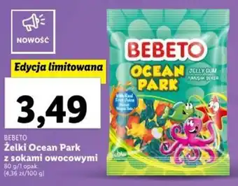 Lidl BEBETO Żelki Ocean Park z sokami owocowymi 80 g/1 opak. oferta