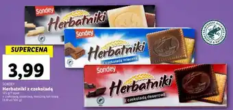 Lidl Sondey Herbatniki z czekoladą 125 g/1 opak. oferta