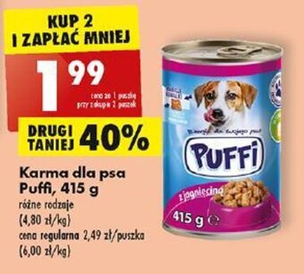 Biedronka Karma dla psa Puffi, 415 g oferta