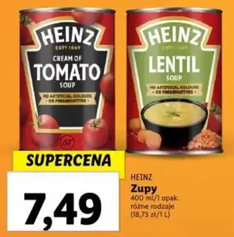 Lidl HEINZ Zupy 400 ml/1 opak. oferta