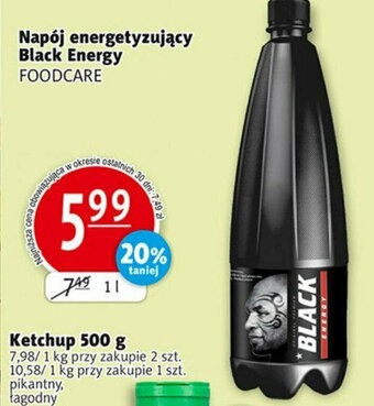 Prim Market Napój energetyzujący Black Energy FOODCARE 1l oferta