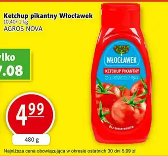 Ketchup pikantny Włocławek AGROS NOVA 480g