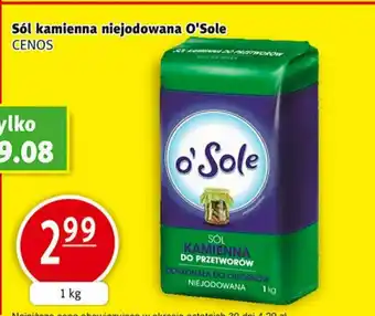 Prim Market Sól kamienna niejodowana O'Sole CENOS 1kg oferta