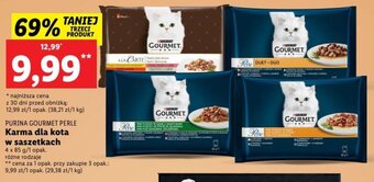 Lidl PURINA GOURMET PERLE Karma dla kota w saszetkach 4 x 85 g/1 opak. oferta