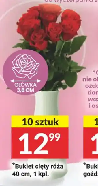 Bukiet cięty róża 40 cm, 1 kpl. 10szt.