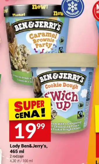 Lody Ben&Jerry's, 465ml
