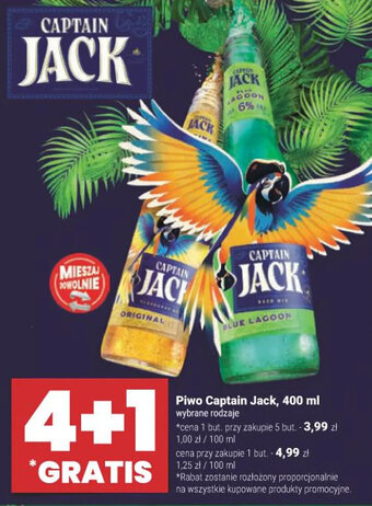Twój Market Piwo Captain Jack, 400 ml oferta