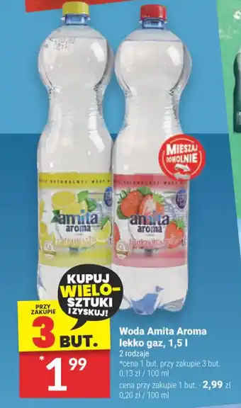 Twój Market Woda Amita Aroma lekko gaz, 1,5 l oferta