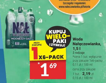 Twój Market Woda Nałęczowianka, 1,5l oferta