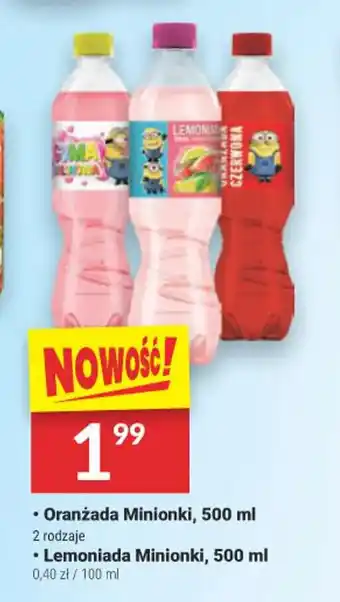 Twój Market Oranżada Minionki, 500 ml/Lemoniada Minionki, 500 ml oferta
