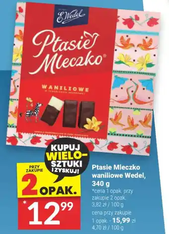 Twój Market Ptasie Mleczko waniliowe Wedel, 340g oferta